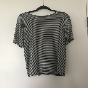 Black and White Striped T-shirt